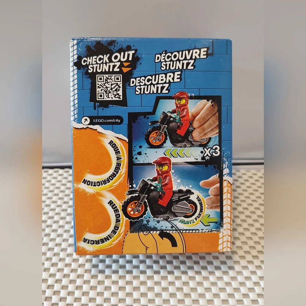 Lego City 60311 Stuntz Fire Stunt Bike Minifigure Building Toy NWT